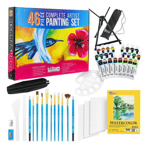 U.s. Art Supply Juego Completo De 46 Piezas De Pintura De Ar