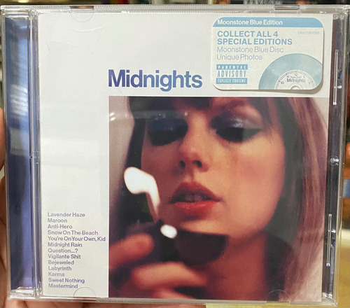 Cd Taylor Swift - Midnights Moonstone Blue Edition