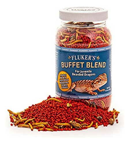 Dieta Juvdl Dragón Barbudo- Gusanos, Grillos Y Pellets 8.5oz