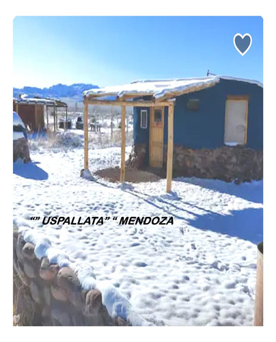 Cabaña De 30m2 Con Lote 1000m2.vistas Espectaculares A Los Cerros Con Nieves Eternas.,a 10km De Uspallata.