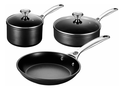 Imagen 1 de 1 de Le Creuset Batería De Cocina Antiadherente (5 Piezas)