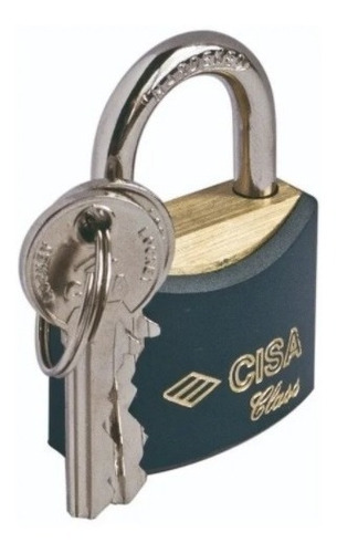 Imagen 3 de 10 de Candado De Arco 30mm Cubierta Abs Con 2 Llaves Cisa Class