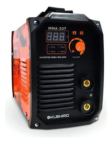 Soldadora Inverter Kushiro 180amp Igbt Anti Stick Easy Weld Color Naranja oscuro Frecuencia 50/60