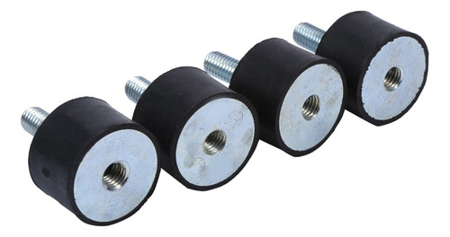 4 Unidades De Soportes Aisladores Antivibraciones De Goma M8