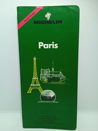 París - Guía De Viaje - En Inglés - Michelin - 1992 