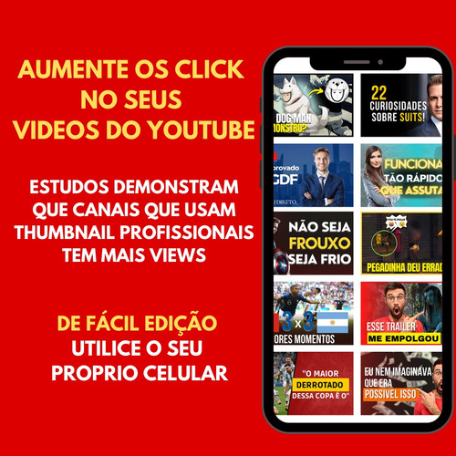 Packcapas Para Videos Do Youtube - Thumbnail Editaveis Canva