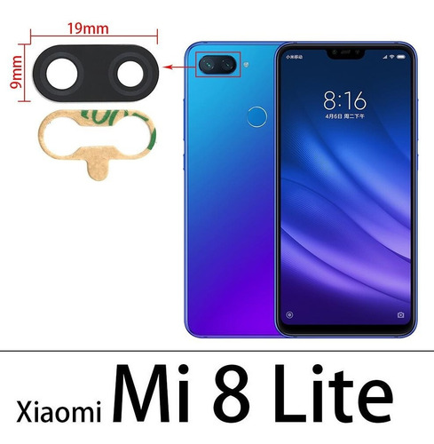 Imagen 2 de 6 de Lente Cristal Vidrio Cámara Xiaomi Mi Redmi Samsung Huawei