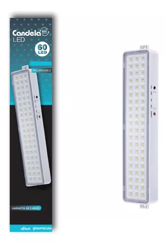 3 Luz De Emergencia Poten 60 Led Recargable Lampara Portatil