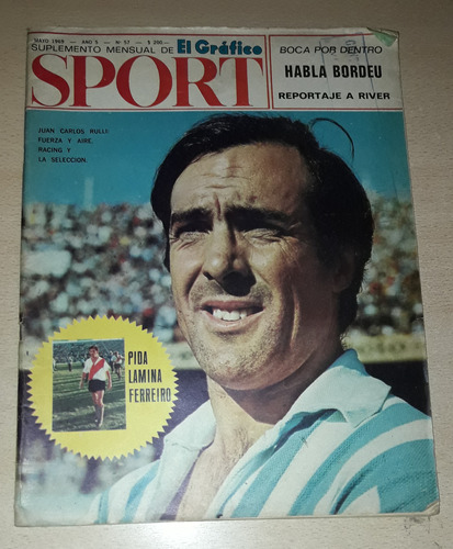 Revista El Gráfico Sport N°57 Mayo De 1969