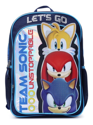 Mochila Bolsa Backpack Escolar Sonic Sega