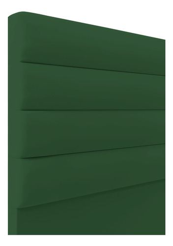 Cabeceira California Para Cama Box King 190 Cm Veludo Cor Verde