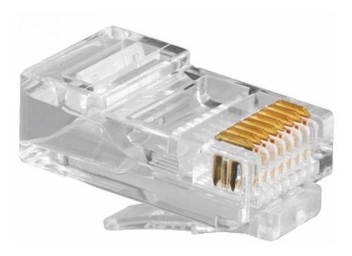 Ficha Plug Macho Rj-45 Rj 45 Utp Doble Contacto 5e X 10