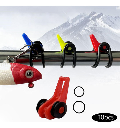 10 Uds Anzuelos De Pesca Keeper Señuelo Keeper Rojo