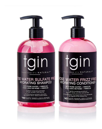 Tgin ChampĂș De Agua De Rosa Acondicionador Duo - Para Cabel