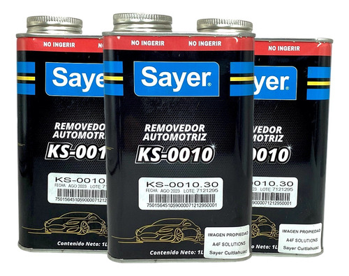 Sayer Removedor Automotriz  Ks-0010.30 3 Litros