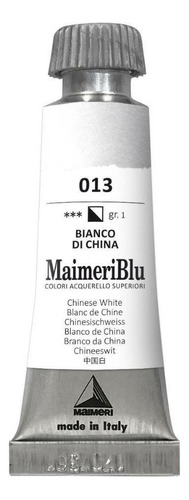 Aquarela Maimeri Blu Tubo Gr.1 013 Chinese White 12ml