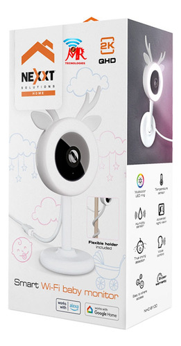 Camara Inteligente Wi-fi Para Bebé Nexxt Nhc-b100 Blanco