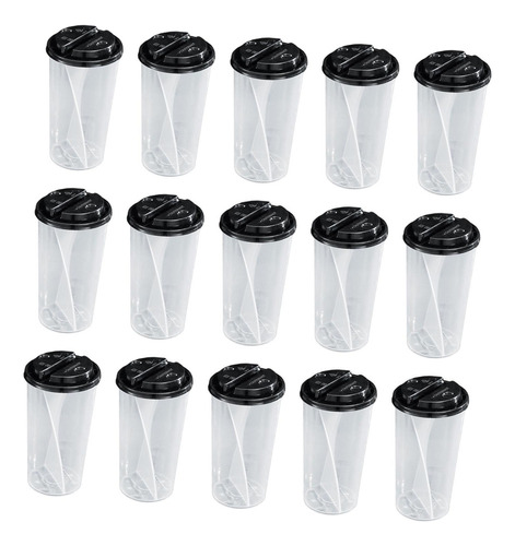 15x Tazas De Café Helado Tazas Transparentes De Pp Vasos