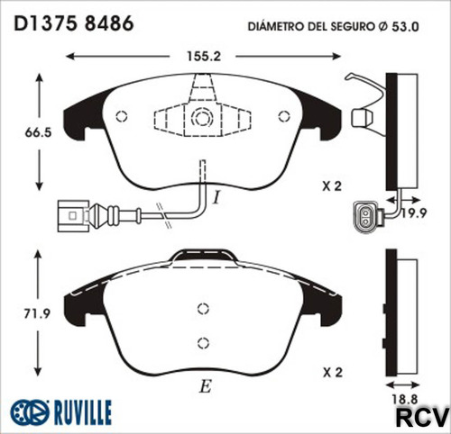 Balatas Disco  Delantera Para Audi Q3   2013