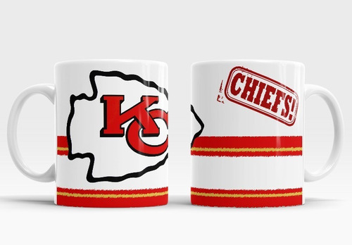 Taza Jefes De Kansas City Chiefs Nfl Escudo Con Sello