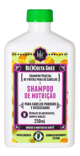 Lola Cosmetics Be(m)dita Ghee Shampoo De Nutrição 250ml