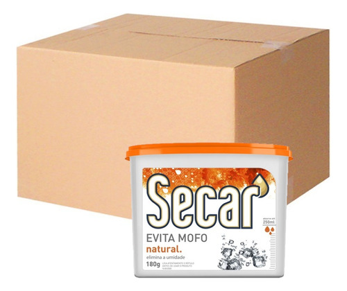 24 Unid. Antimofo Secar 180g Natural Desumidificador Armário