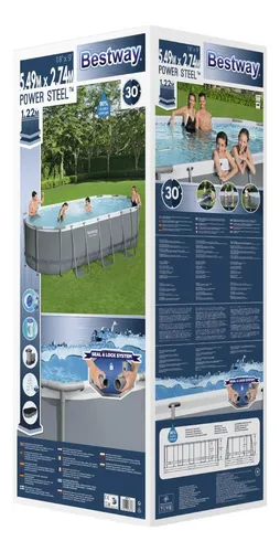 Piscina Bestway Ovalada Filtro + Accesorios 5.49x2.74x1.22m