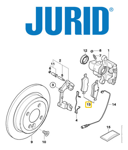 34216762871 Pastilla De Freno Mini R50/r52/r53