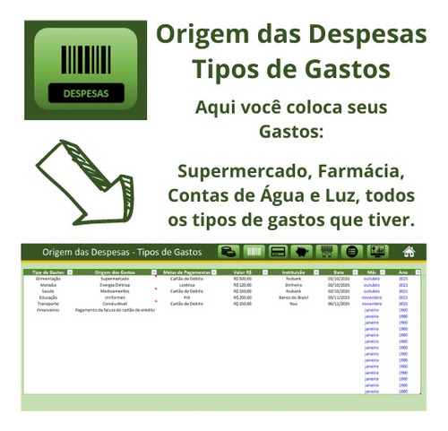 Planilha De Controle Financeiro De Contas A Pagar E Receber