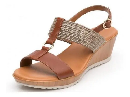 Sandalia Plataforma Flexi 34512 Cafe Elenna N/v 22-27 Damas | Envío gratis