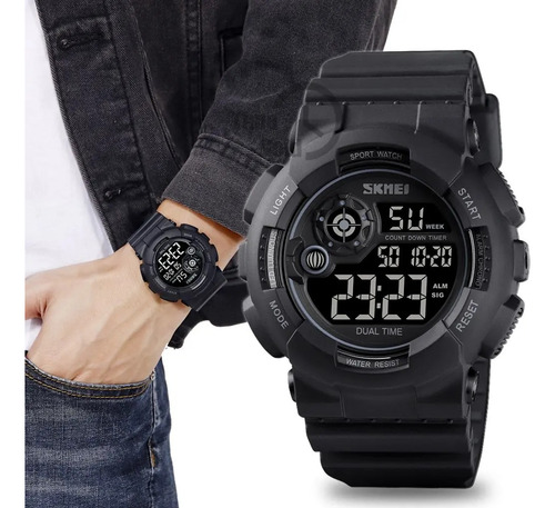 Reloj Deportivo Digital Militar Masculino Multifuncional Led