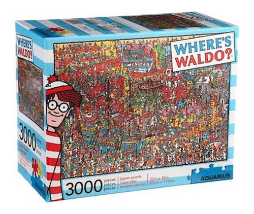 Rompecabezas Aquarius Where's Waldo  - Toys 68507 de 3000 piezas