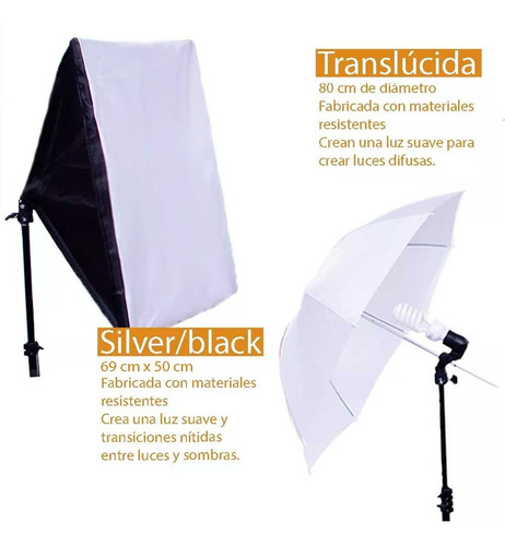 Kit Fotografico Estudio Profesional Fotografia Set Softbox