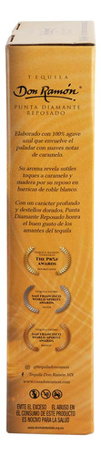 Tequila Reposado 100% Don Ramon Punta Diamante 750ml C/vasos