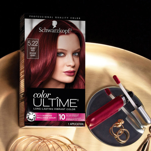 Tinte Para El Cabello Schwarzkopf Color Ultime 5.22 Ruby Red