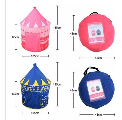 Carpa Juguete Castillo Para Niña Princesa Disney Casa Jardin