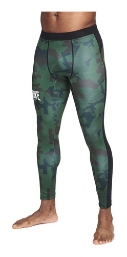 Calza De Compresión Leone Camo Ab953 Jiu Jitsu Mma Marcial