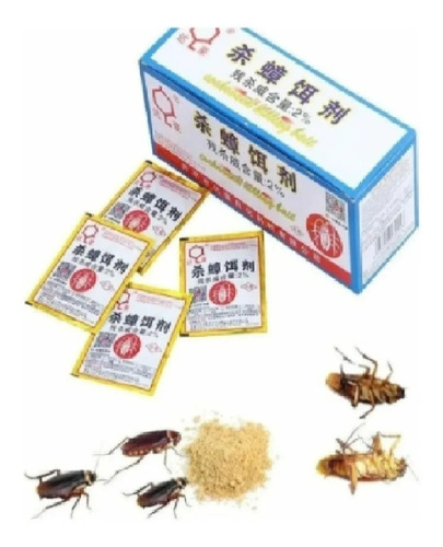 Imagen 5 de 8 de 10 Sobres Veneno Cucarachas Polvo Chino Insecticida Efectivo