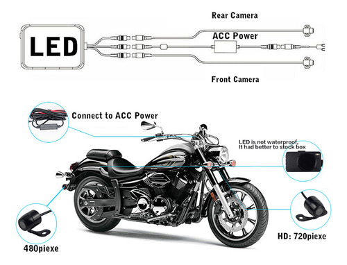 Gravador De Condução De Motocicleta Ky-mt18 Motor Dedicado
