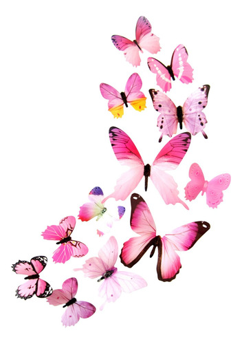 24 Mariposas 3d Decorativas Pared