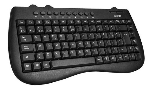 Mini Teclado Noganet 78033 Usb Black Multimedia Pc