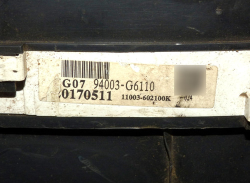 Tablero De Instrumentos Original Kia Frontier Motor 2.9 (Usado)