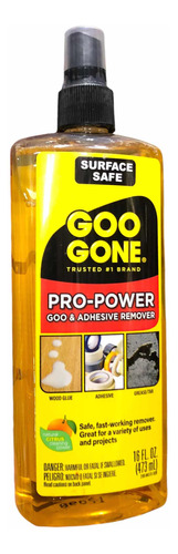 Removedor Goma Y Adhesivos Goo Gone Pro Power Cítrico 473ml