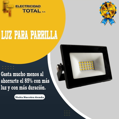Imagen 3 de 10 de Luz Lampara Para Parrilla Asador 10w Blanco Fria - Calida