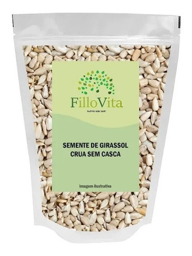 Semente De Girassol Descascada Crua Pepita - Premium 1kg   