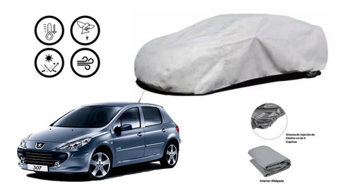 Car Cover Peugeot Peugeot 307 2003 Afelpada. Msi