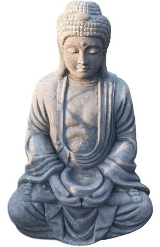 Buda Grande Escultura Figura Granito Piedra ( Altura 70cm)