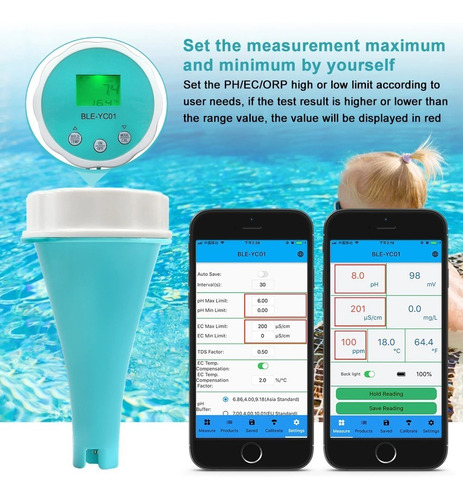 Phmetro Multiparametros Cloro,ec,tds,orp,temp Sumergible