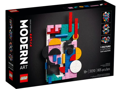 Lego Art 31210 Arte Moderna - Quantidade De Peças 805