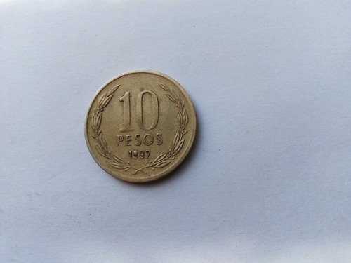 Moneda 10 Pesos - Con Un 9 Relleno-1997-